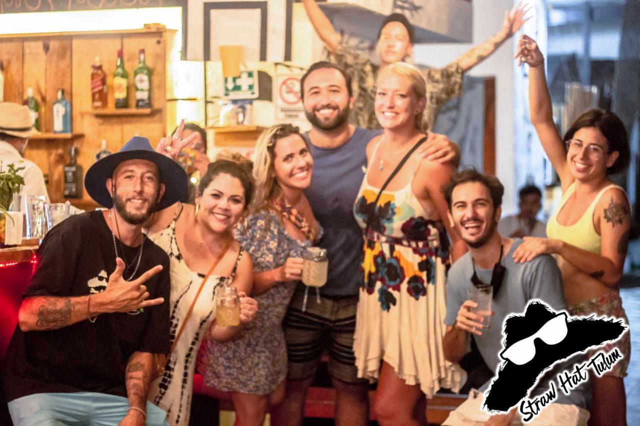 Straw Hat Hostel & Rooftop Bar Тулум Екстериор снимка